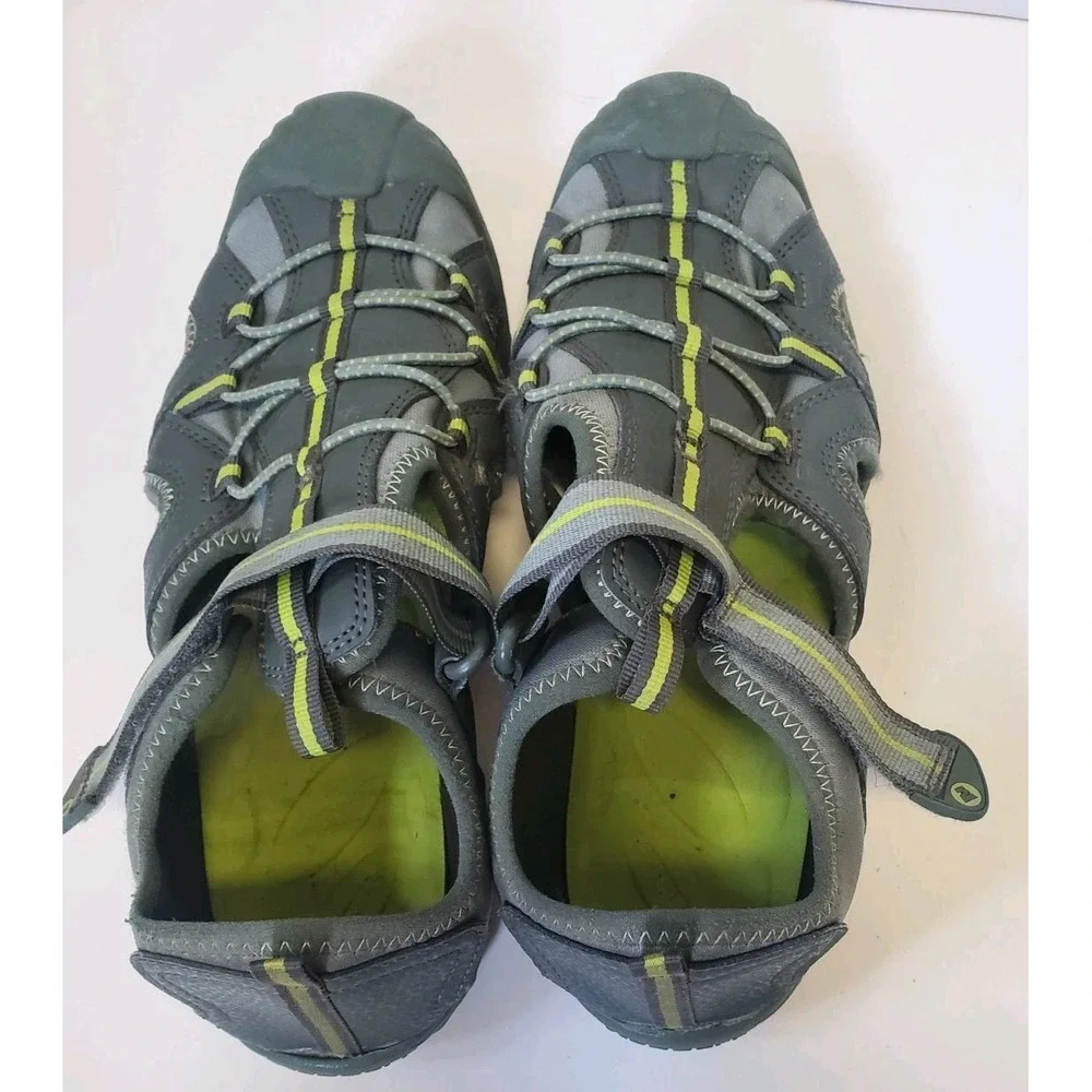 Merrell Hydro 2 Hiker Closed Toe Sandals Gray Green Water Shoes Big Kids Size 6M